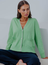 BRIDGE & LORD BOYFRIEND CONTRAST CARDI