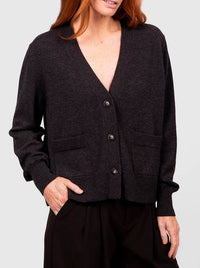 BRIDGE & LORD VEE RELAXED CROP CARDI
