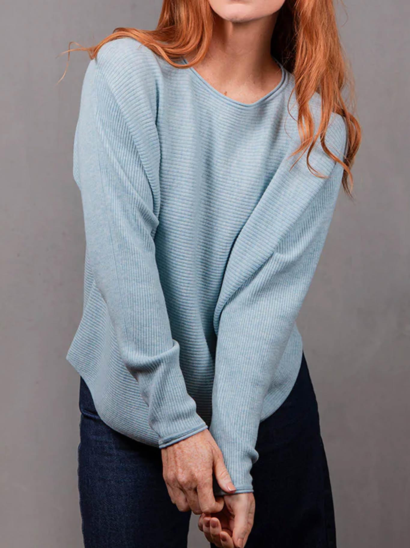 BRIDGE & LORD DOLMAN RIB PULLOVER