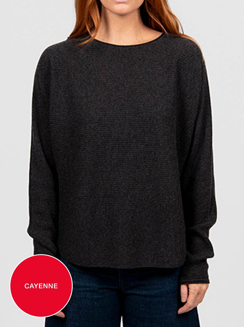 BRIDGE & LORD DOLMAN RIB PULLOVER