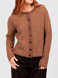BRIDGE & LORD LINKS STRIPE CARDI