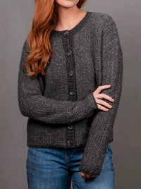 BRIDGE & LORD LINKS STRIPE CARDI