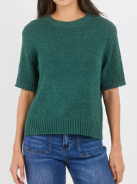 BY ROSA LOVEABLE TAPE YARN KNIT TEE