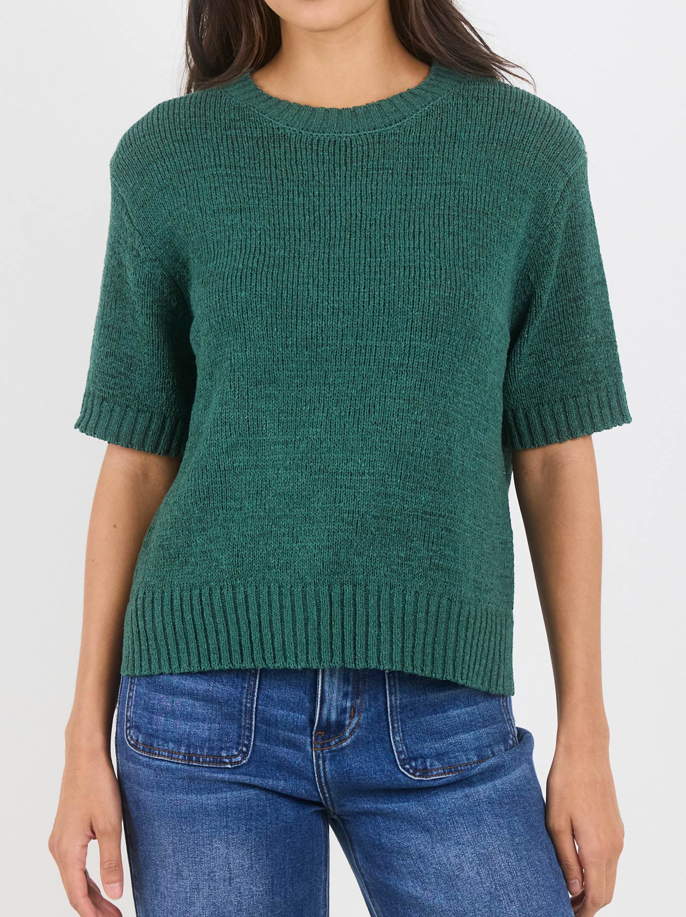 BY ROSA LOVEABLE TAPE YARN KNIT TEE