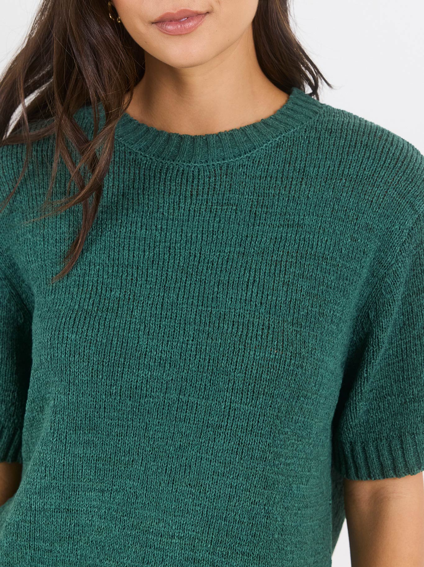 BY ROSA LOVEABLE TAPE YARN KNIT TEE