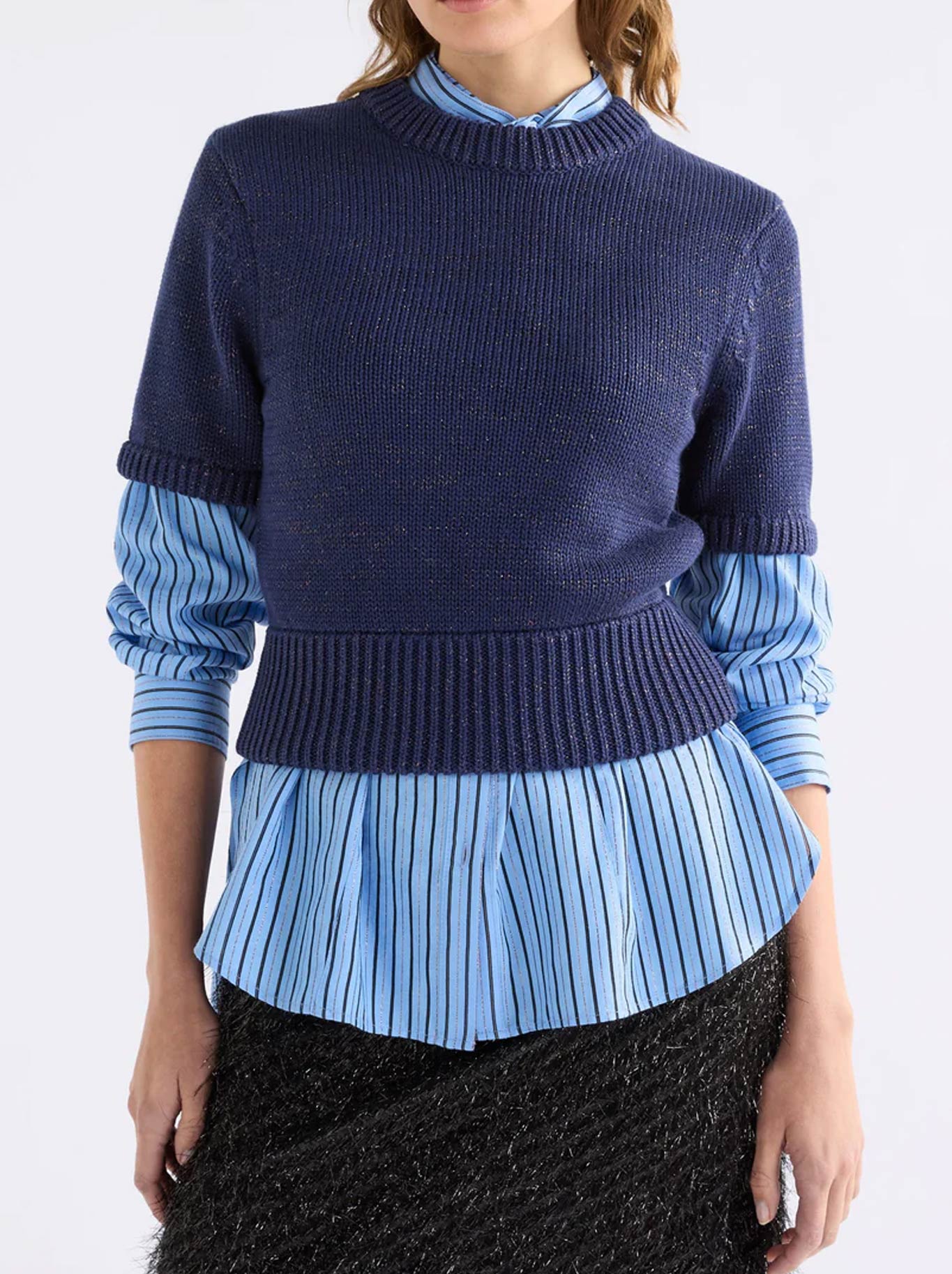 ELK LUFT LUREX KNIT TOP