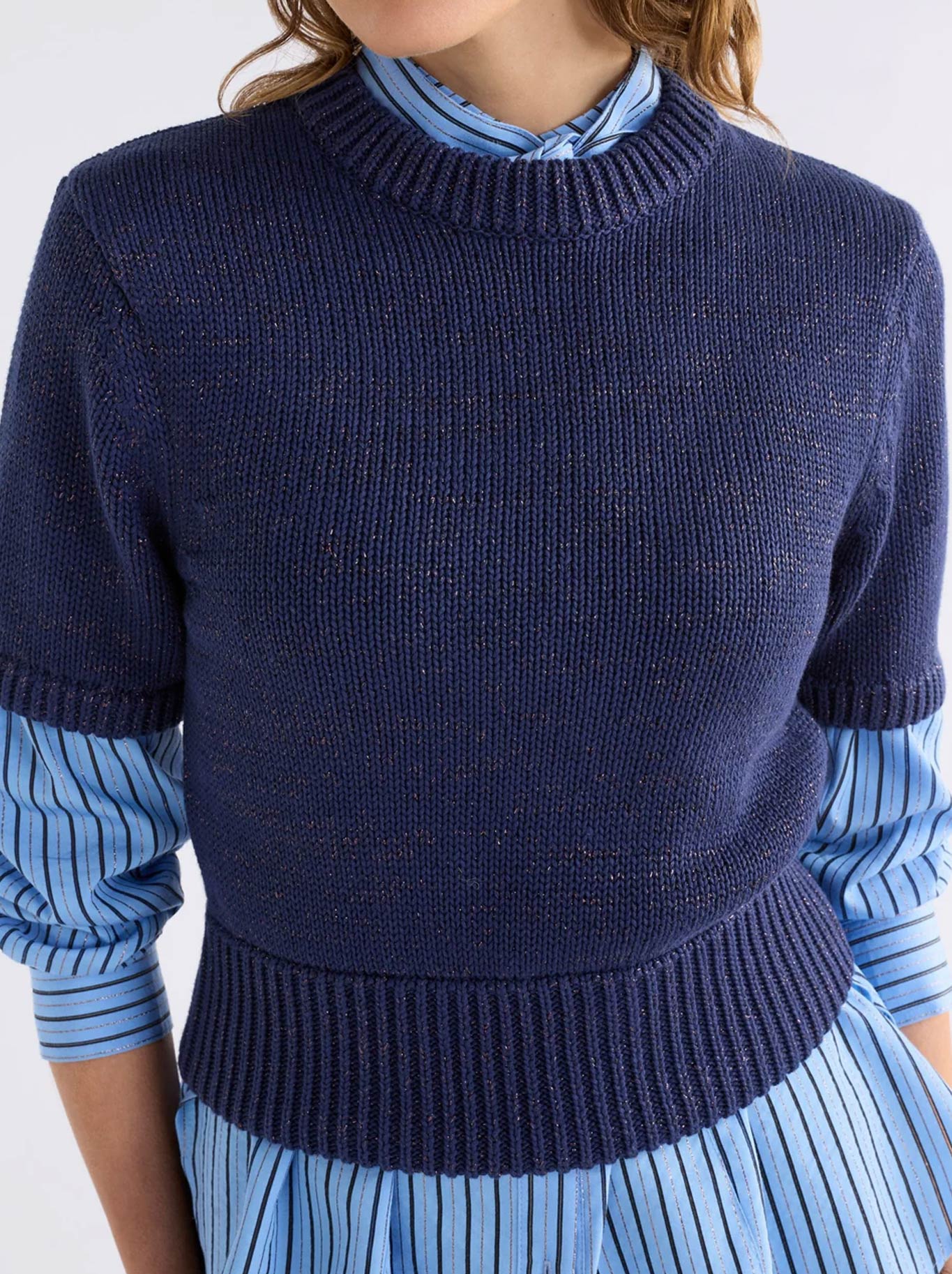 ELK LUFT LUREX KNIT TOP