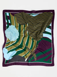 ELK STRIBE SILK SCARF
