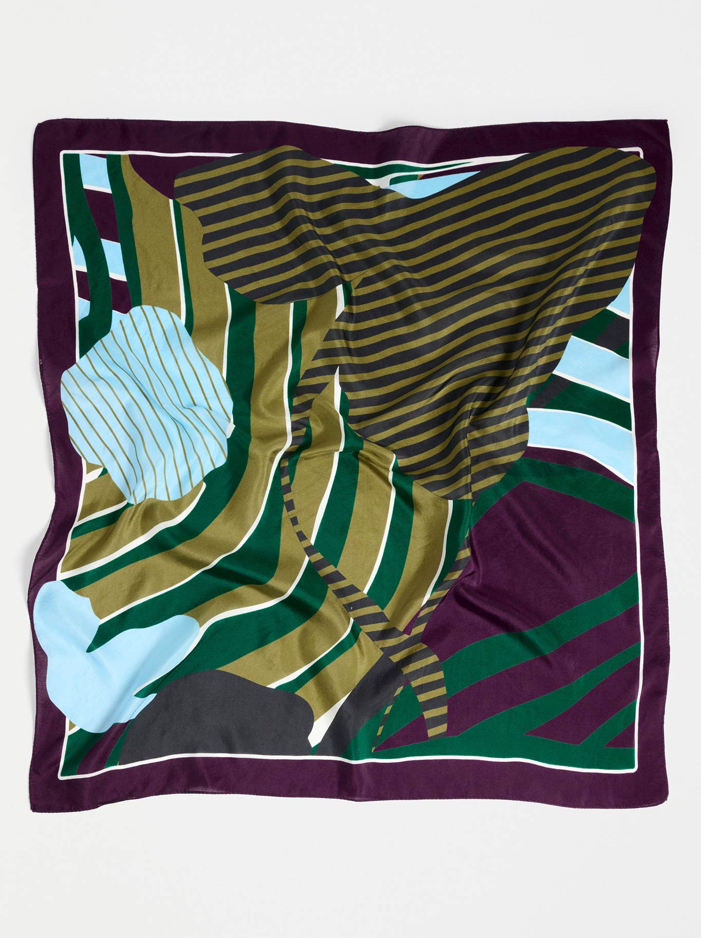 ELK STRIBE SILK SCARF