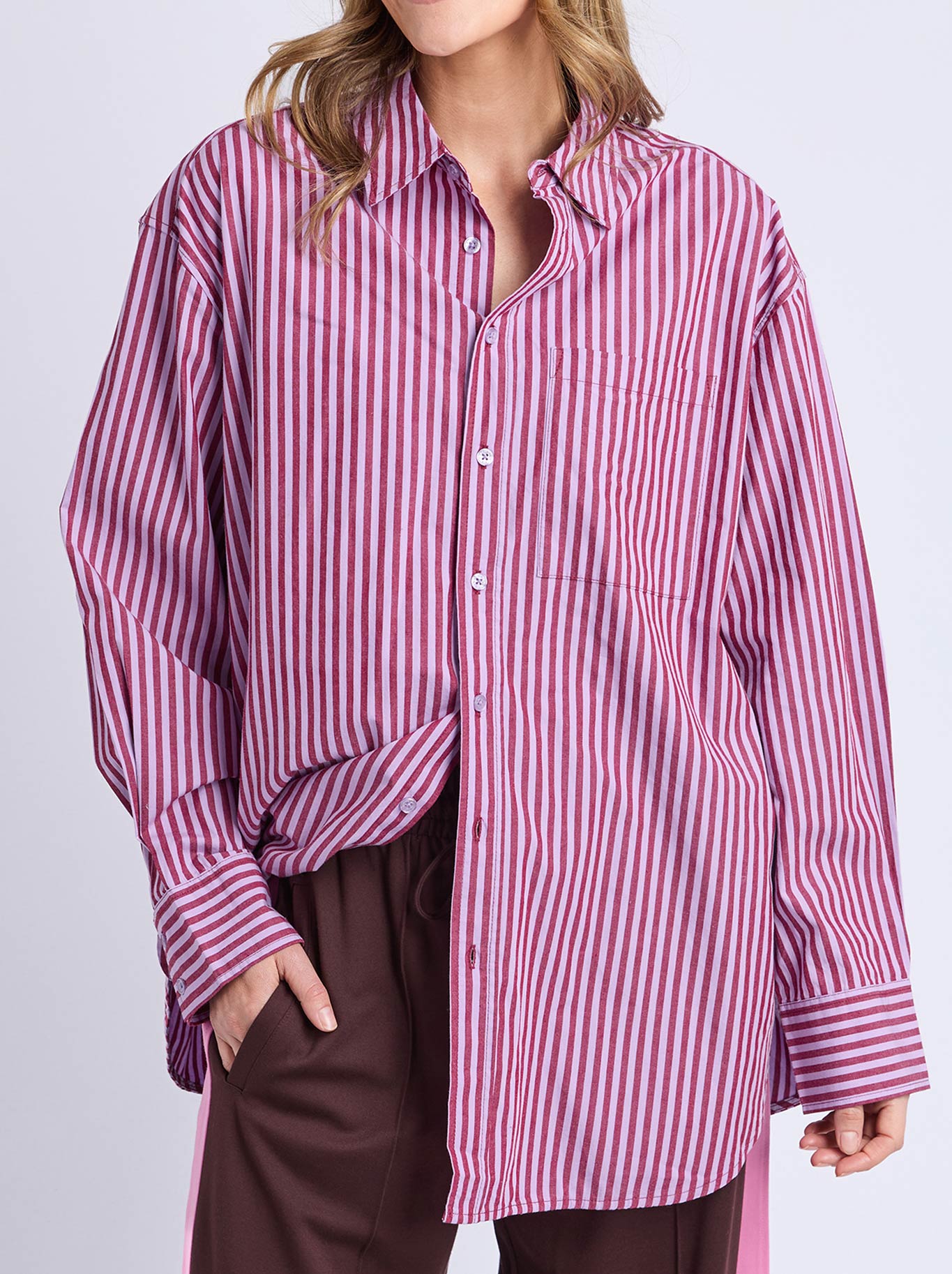 ELM LILA STRIPE SHIRT