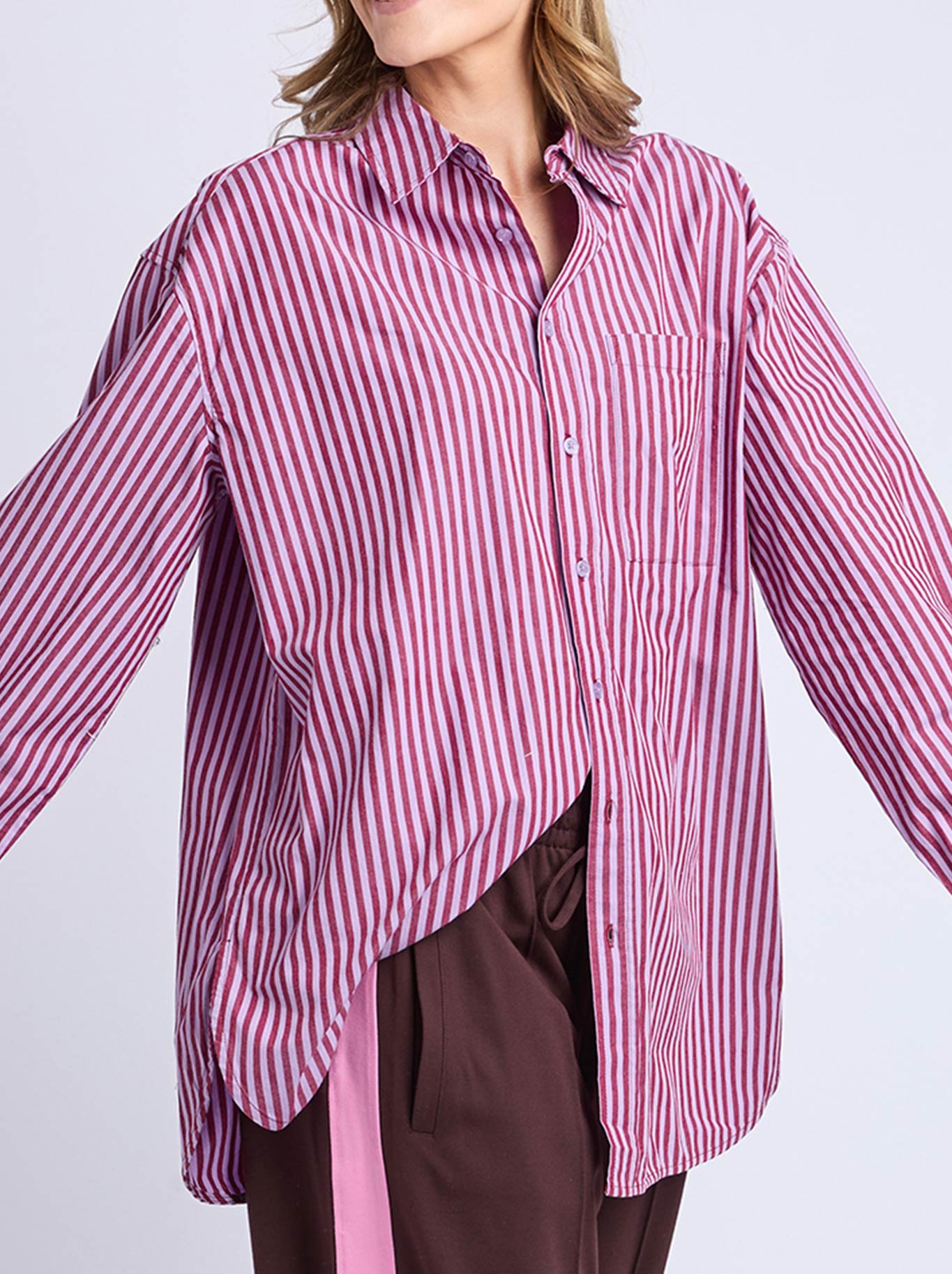 ELM LILA STRIPE SHIRT