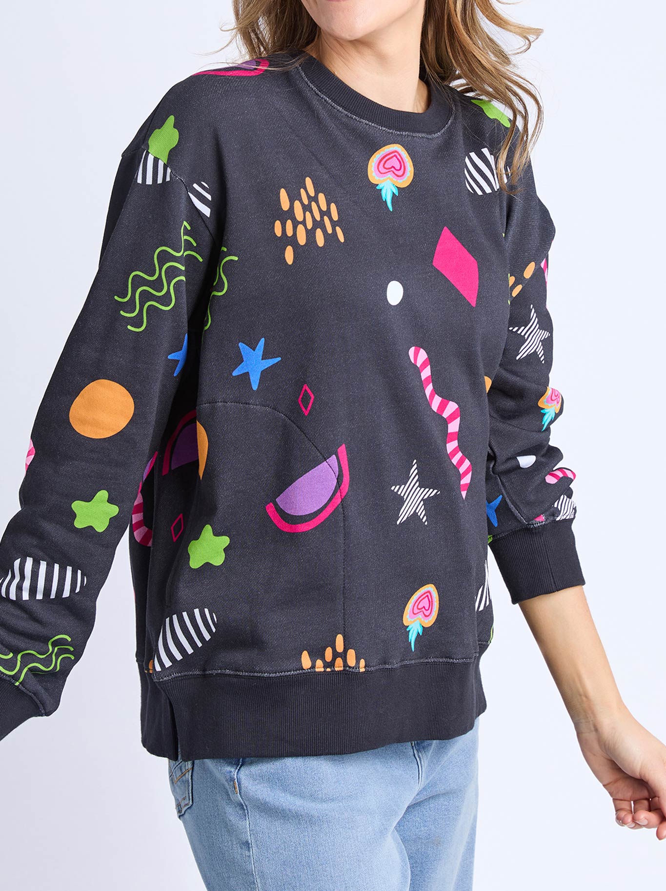 ELM DEB MCNAUGHTON LICORICE GALAXY CREW