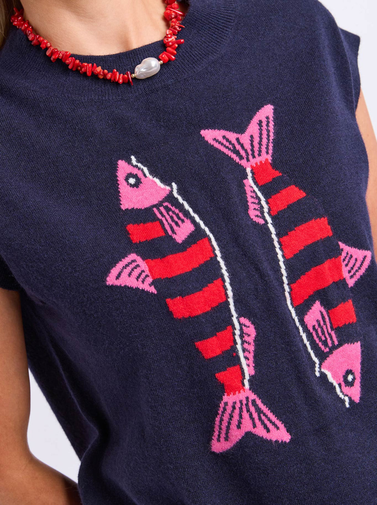ELM FISHY INTARSIA KNIT