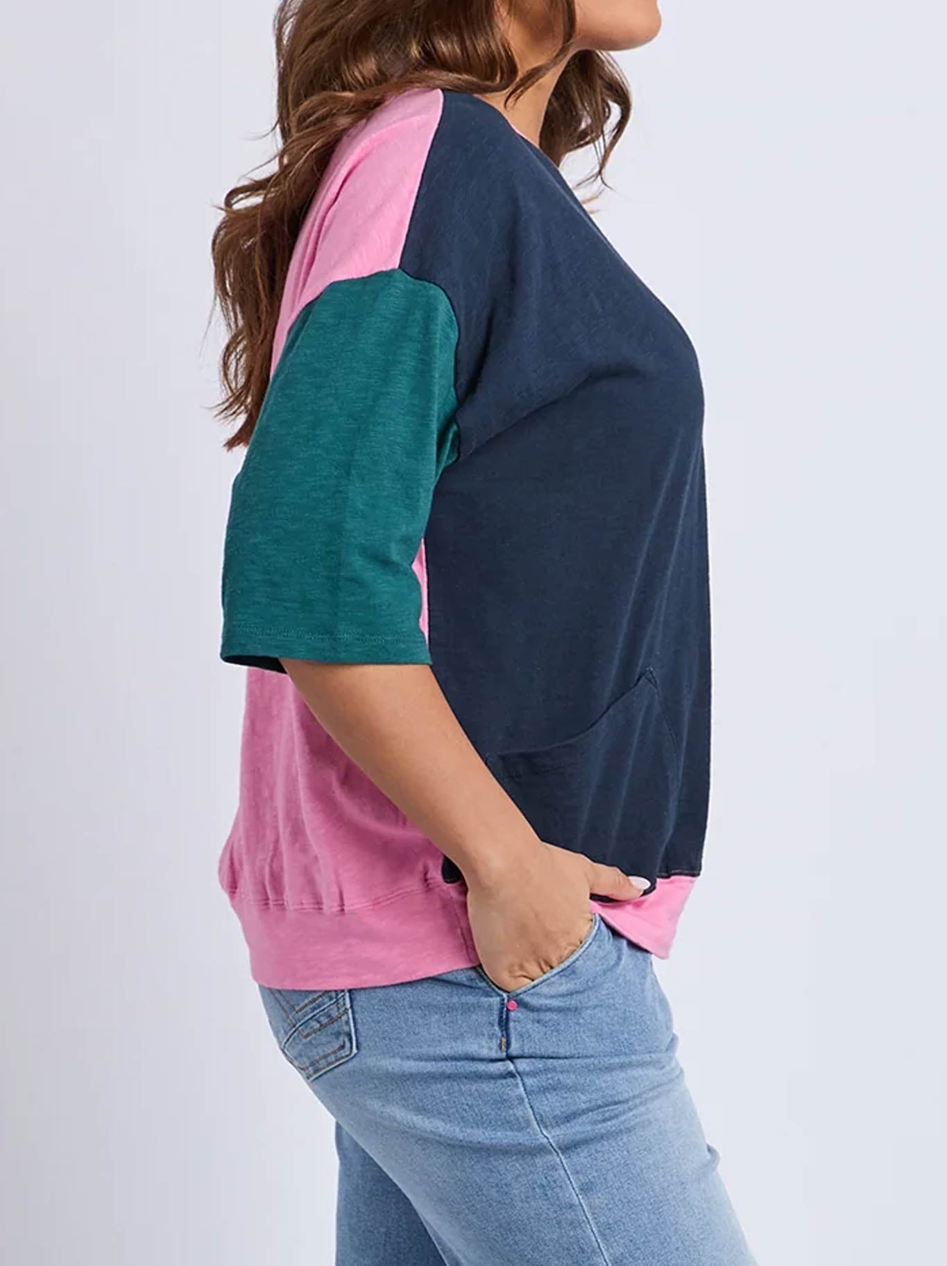 ELM MAZIE COLOUR BLOCK SWEAT