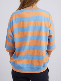 ELM MAZIE BLOCK STRIPE SWEAT