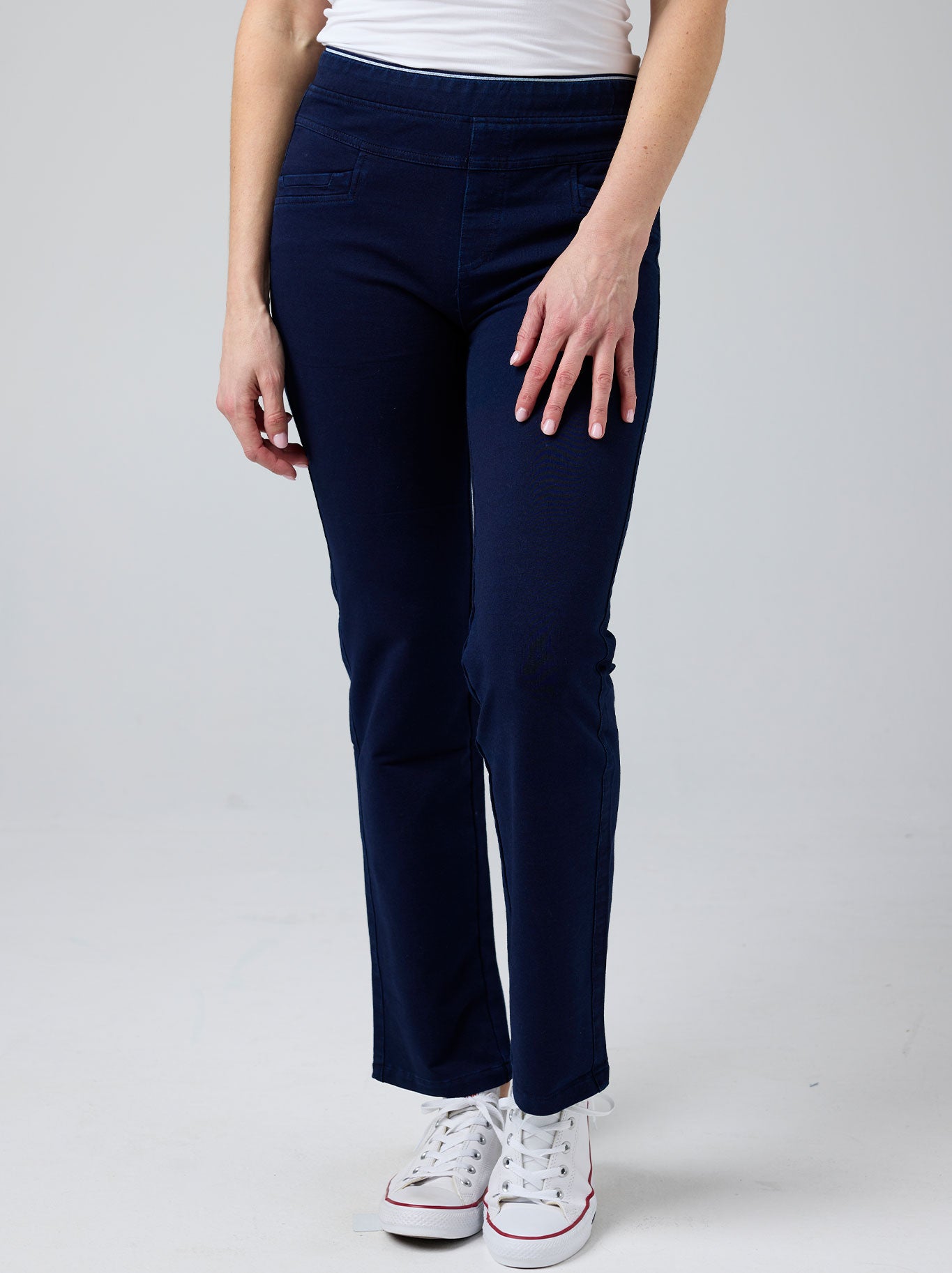 GABRIELLA FRATTINI LUSTRE PANTS STRAIGHT LEG