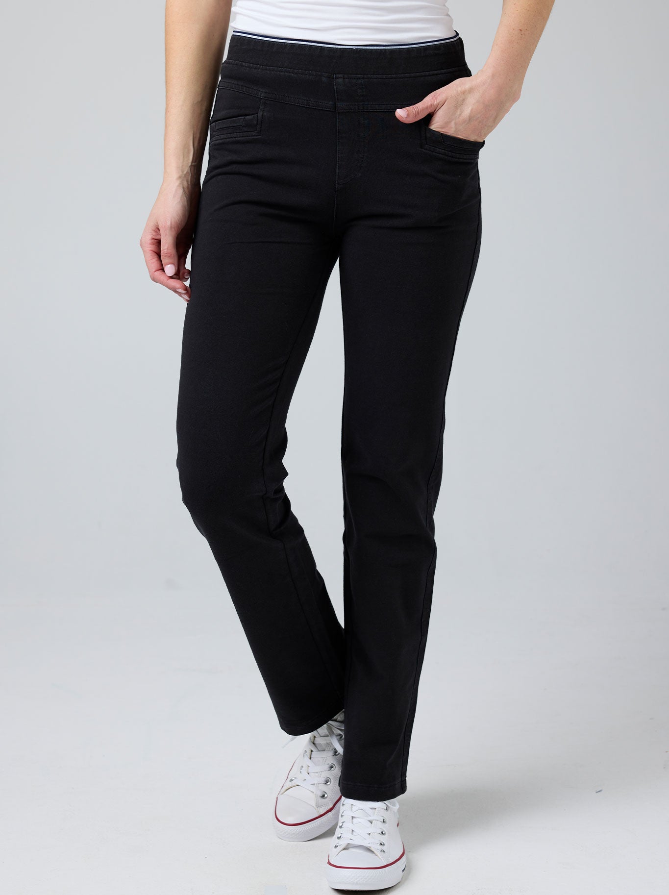 GABRIELLA FRATTINI LUSTRE PANTS STRAIGHT LEG