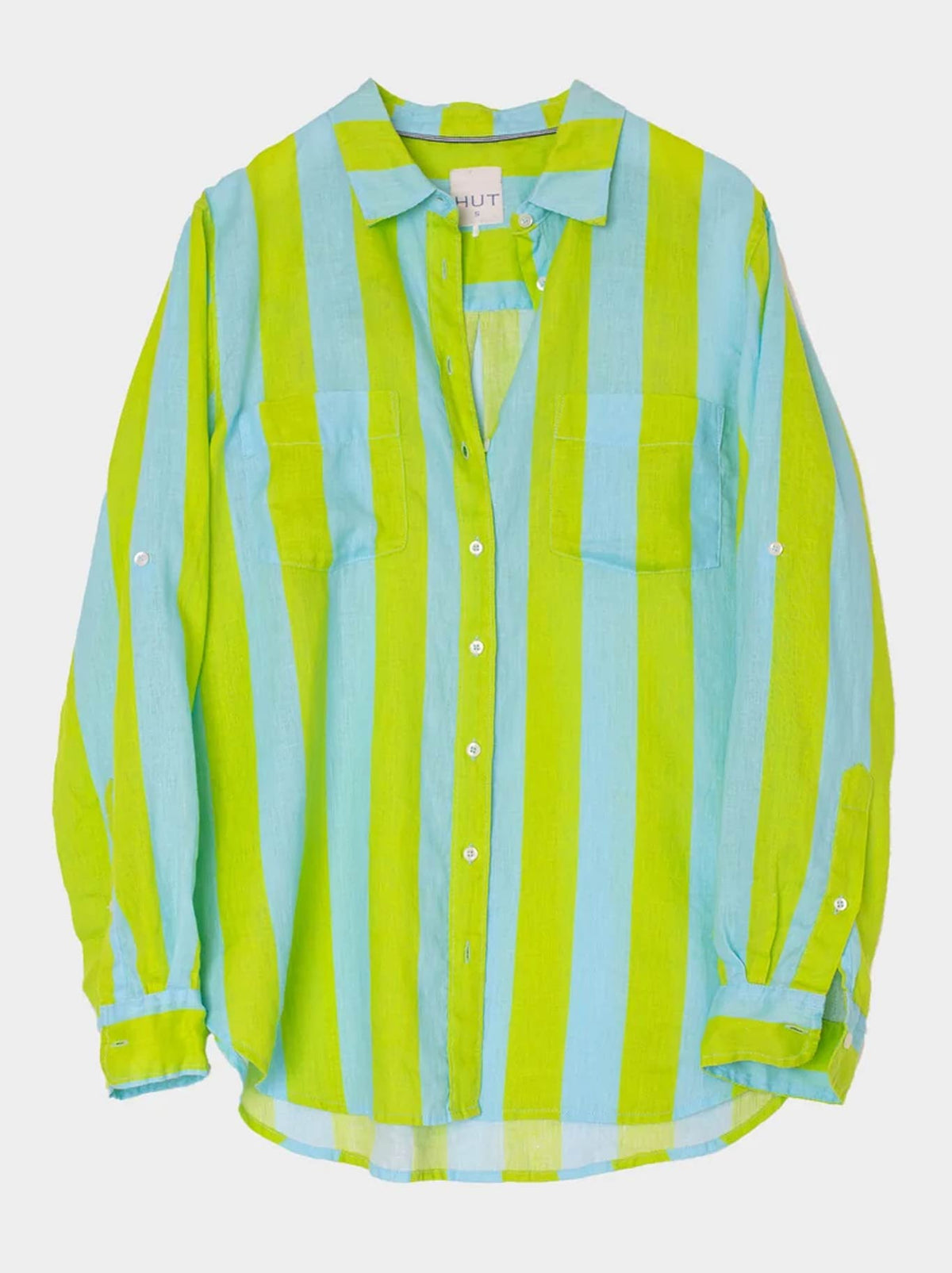 HUT STRIPE BOYFRIEND SHIRT