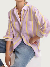 HUT STRIPE BOYFRIEND SHIRT