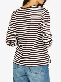 JUMP STRIPE CREW LONG SLEEVE TEE