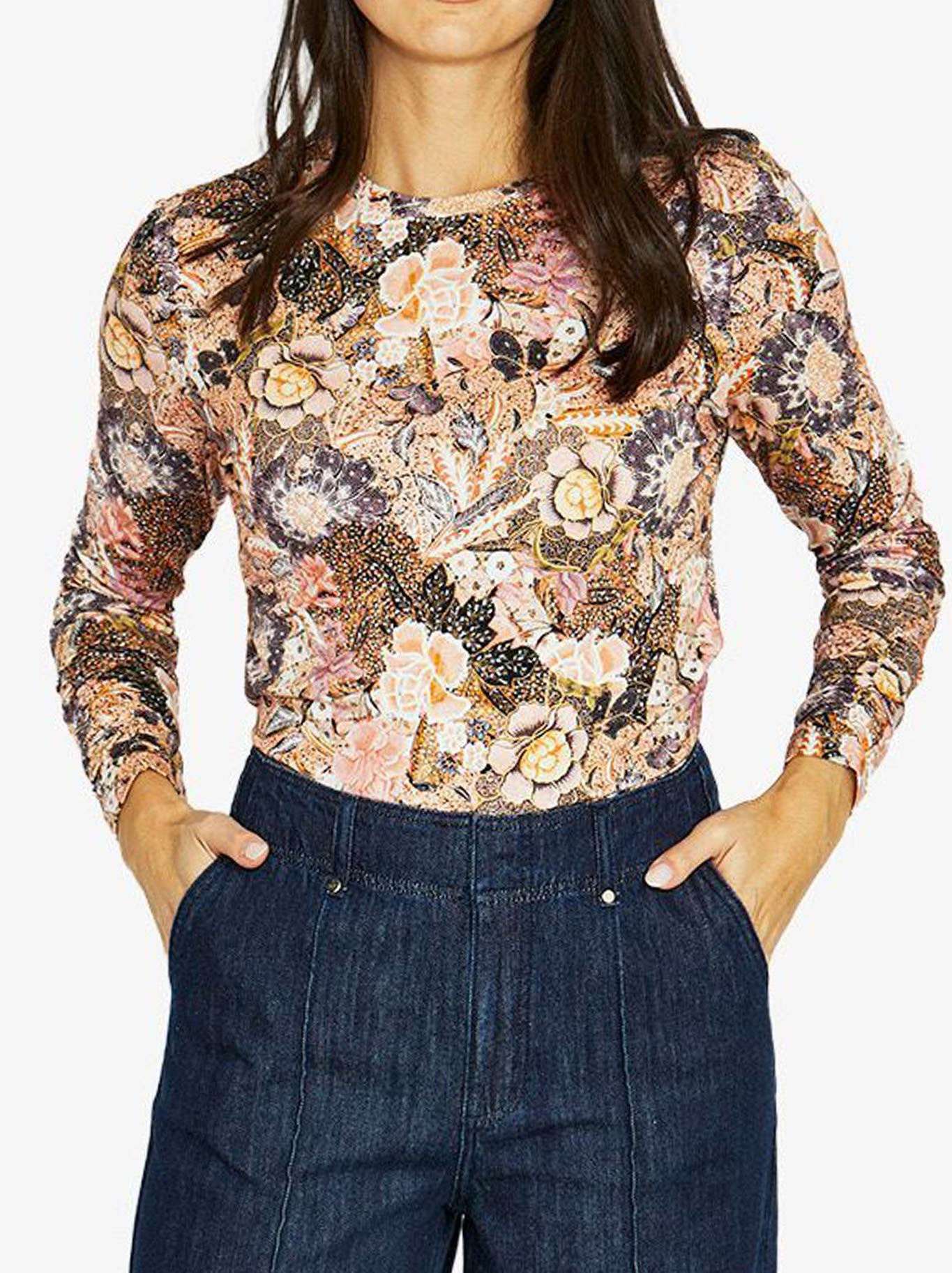 JUMP DELICATE PAISLEY LONG SLEEVE TEE