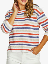 JUMP MULTI STRIPE PULLOVER