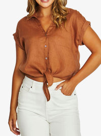 JUMP TIE FRONT SHIRT