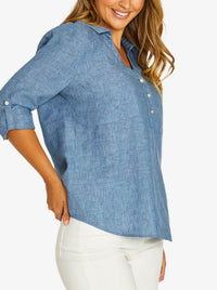 JUMP HALF PLACKET SHIRT