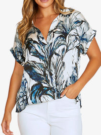 JUMP INKY ABSTRACT TOP