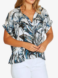 JUMP INKY ABSTRACT TOP