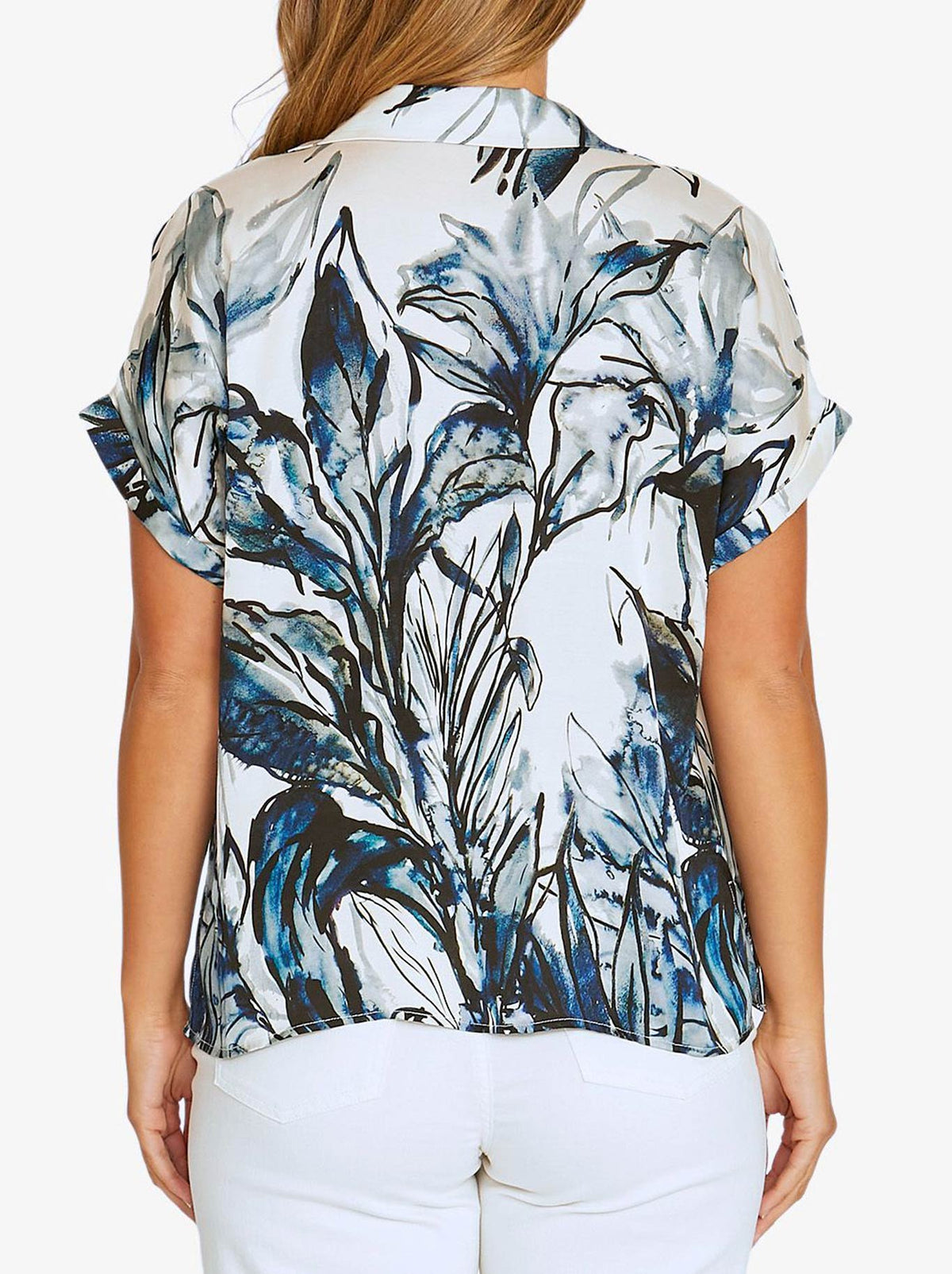 JUMP INKY ABSTRACT TOP