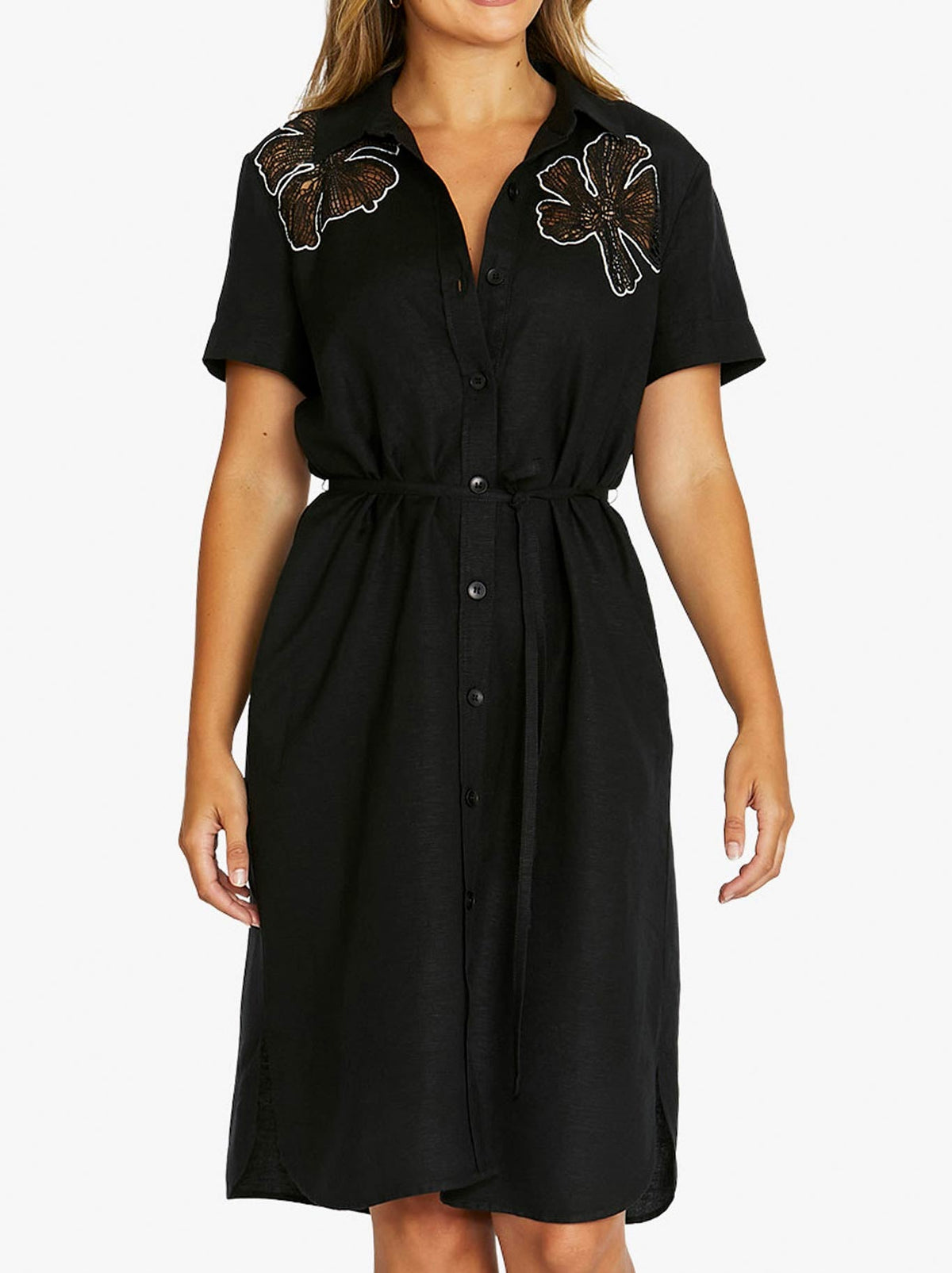 JUMP FLOWER MOTIF DRESS