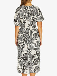 JUMP BOHEMIA SHORT SLEEVE TIE DRESS