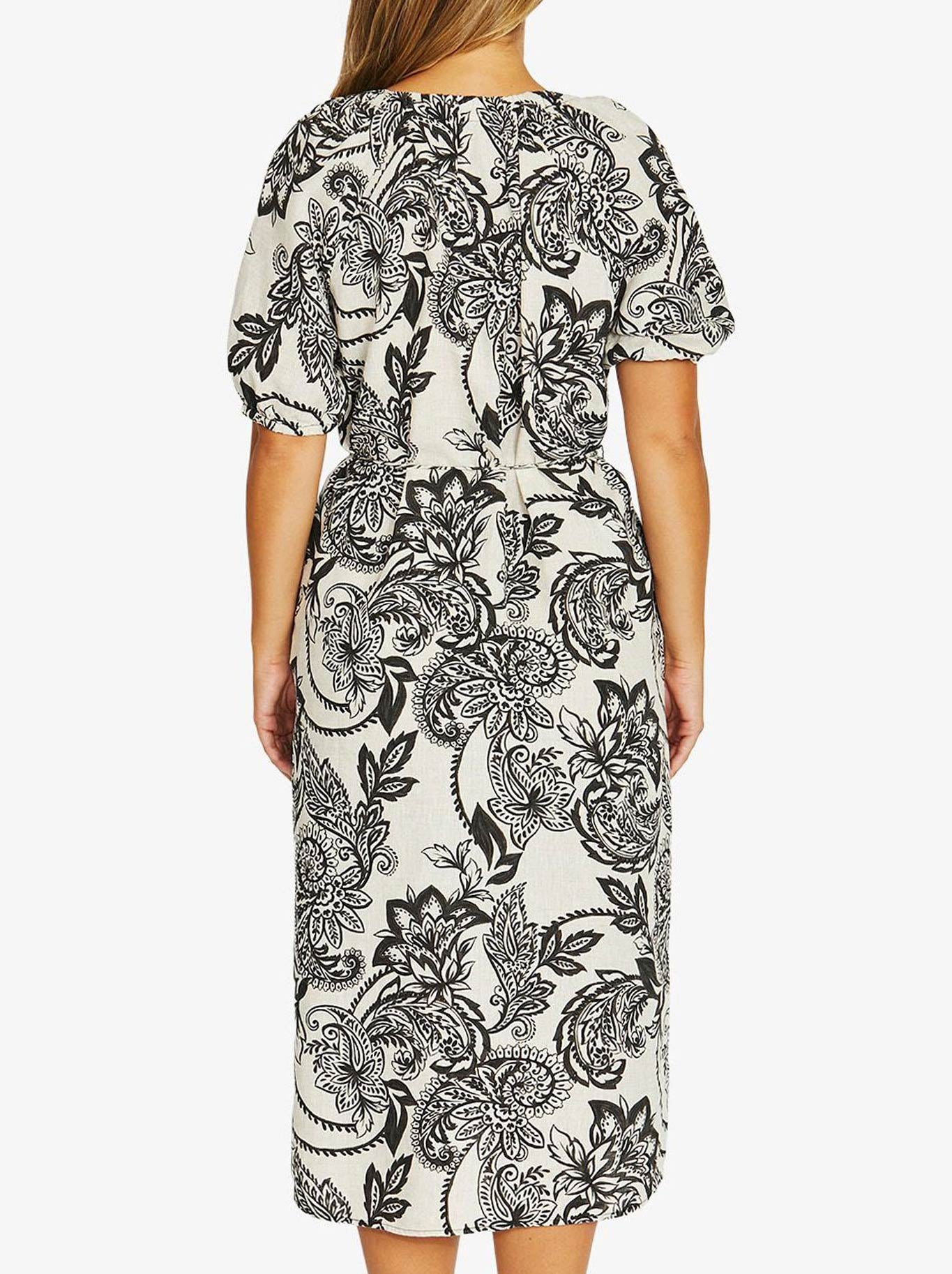 JUMP BOHEMIA SHORT SLEEVE TIE DRESS