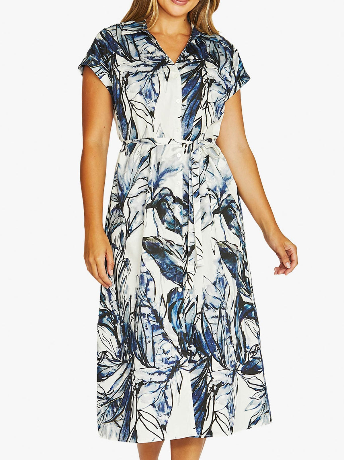 JUMP INKY ABSTRACT DRESS