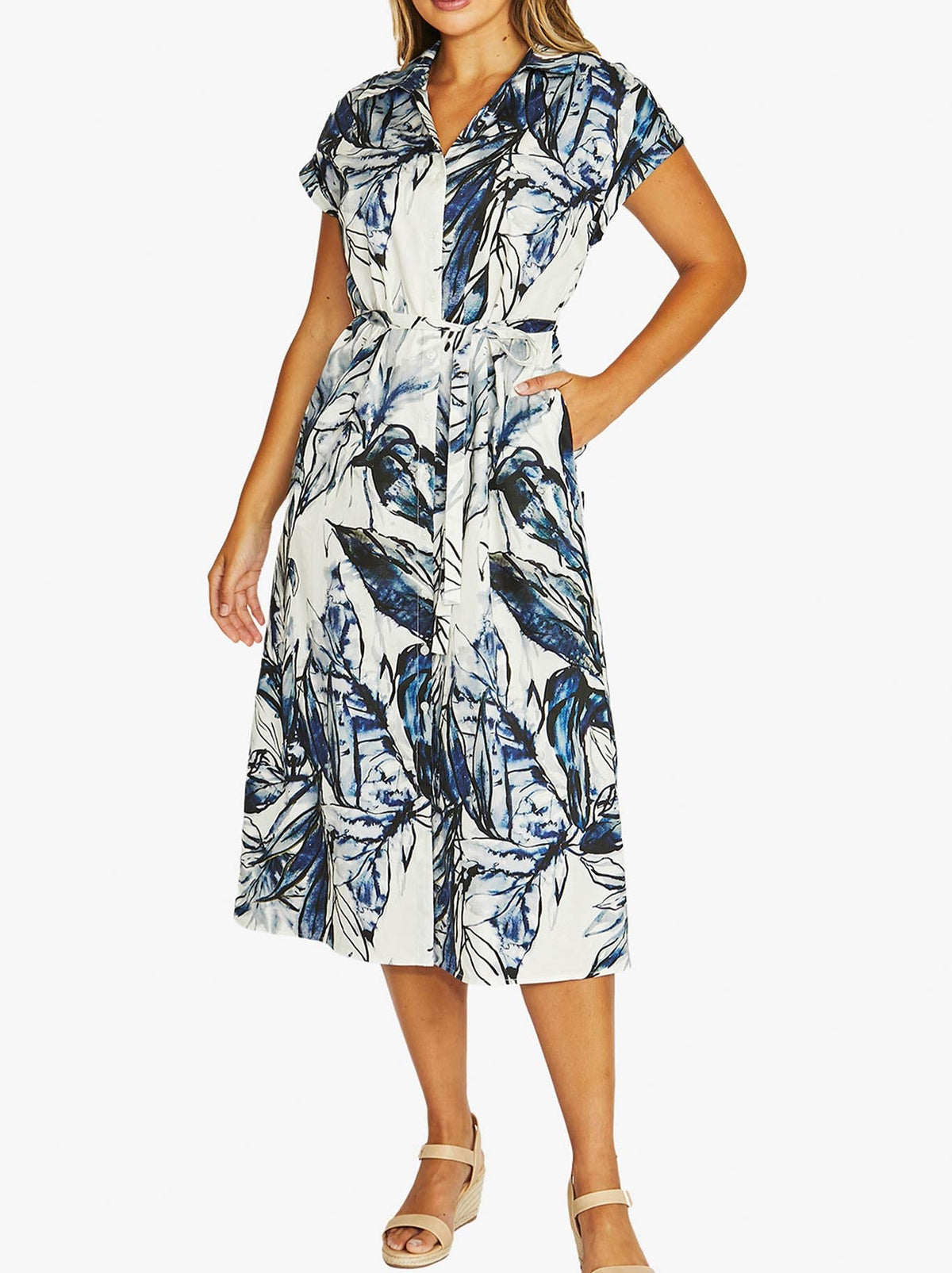 JUMP INKY ABSTRACT DRESS