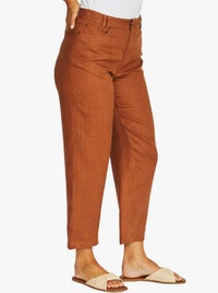 JUMP BARREL LEG LINEN JEAN
