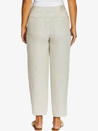 JUMP BARREL LEG LINEN JEAN