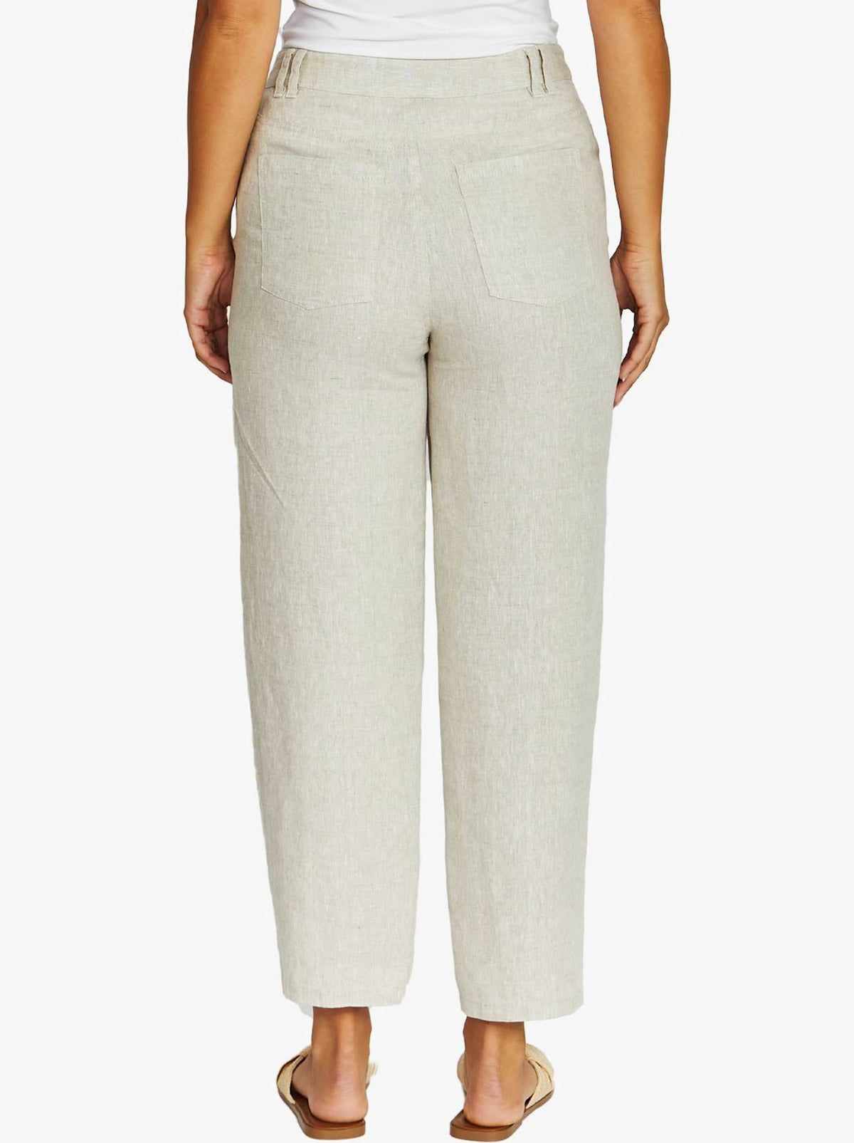 JUMP BARREL LEG LINEN JEAN