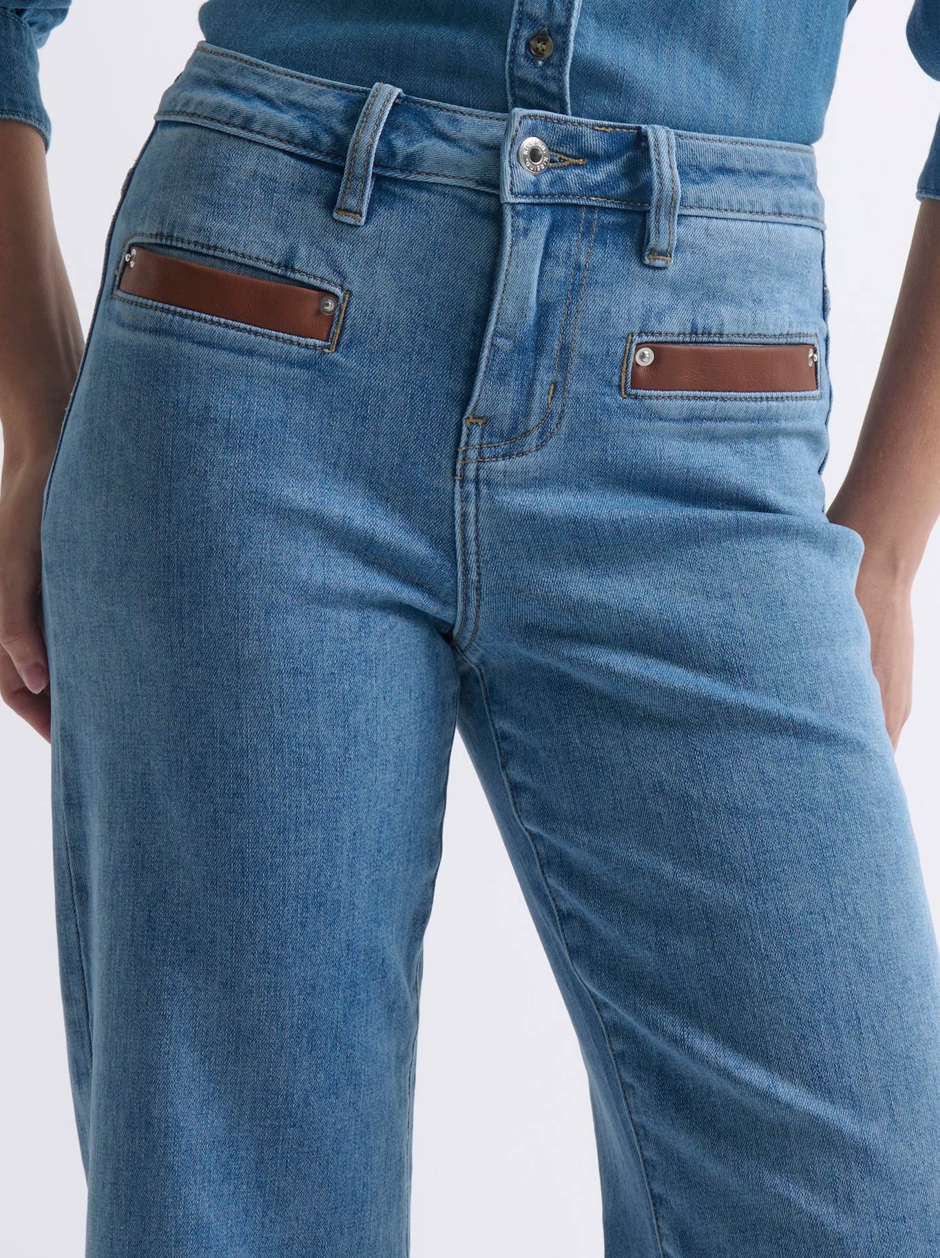 KIREINA FREYA LEATHER POCKET JEAN