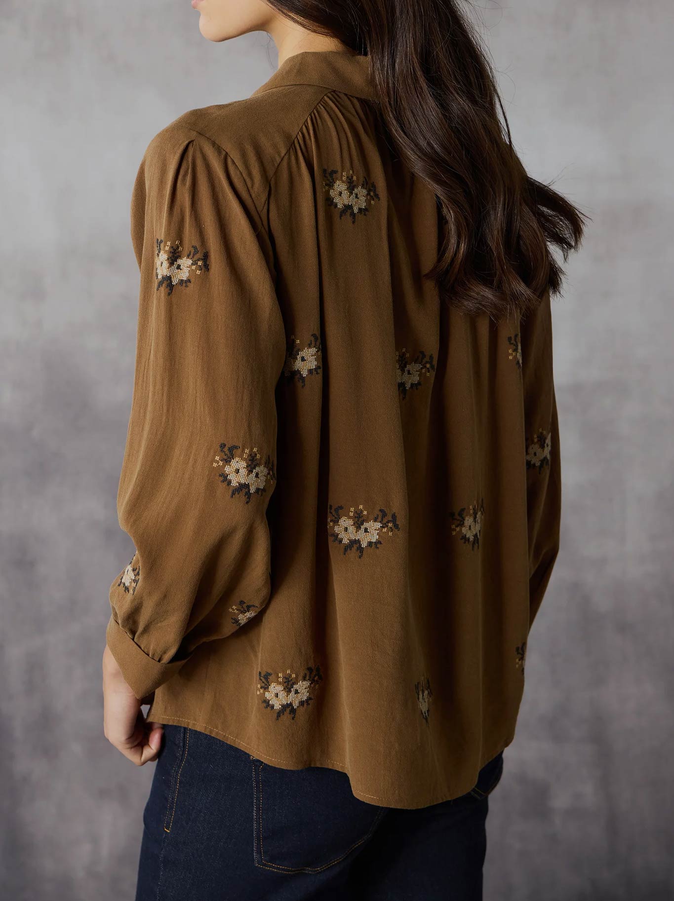 LANIA THE LABEL TAPESTRY SHIRT