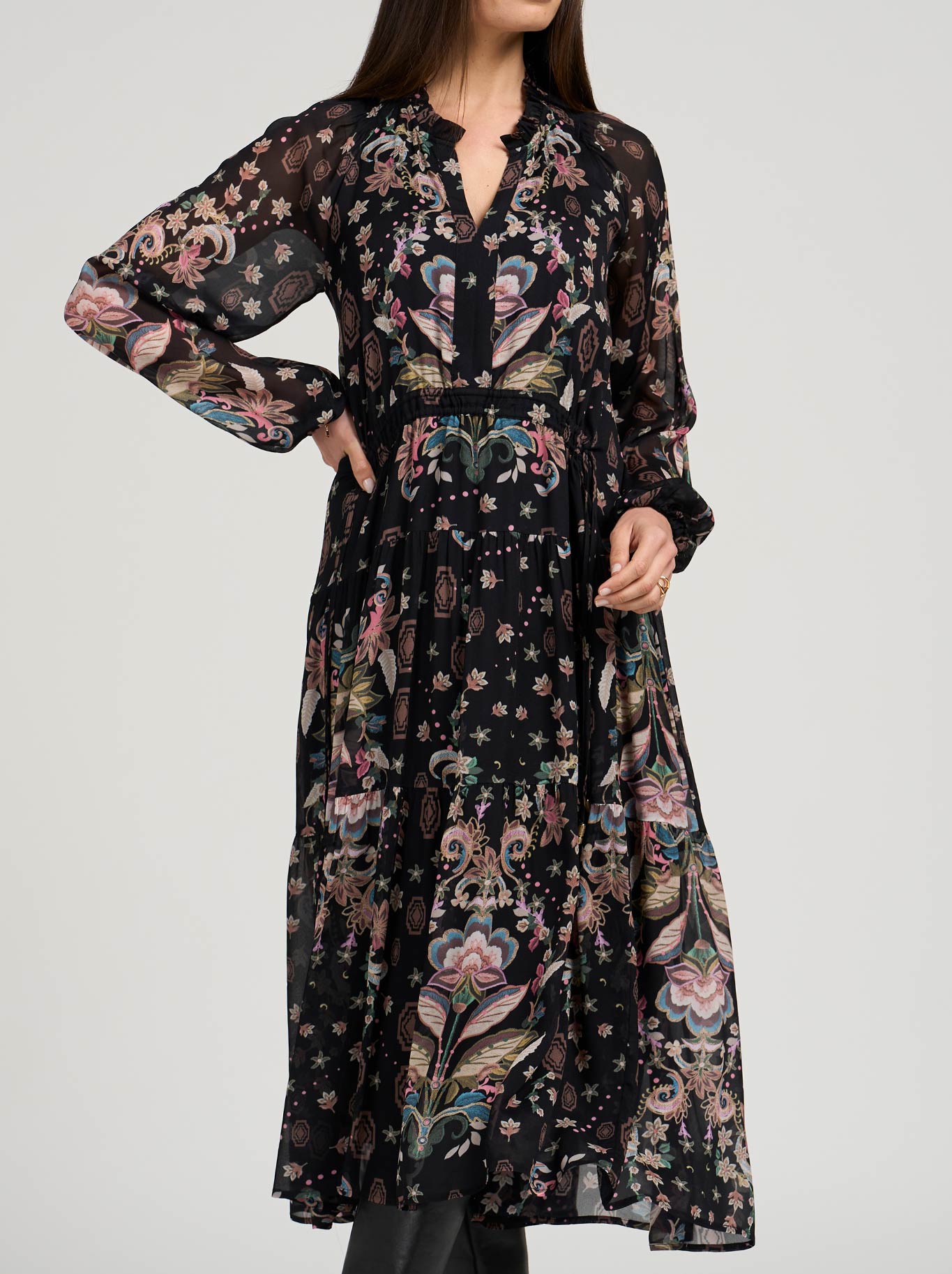 LOOBIE'S STORY ANTIONETTE MIDI DRESS