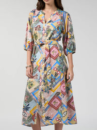 LOOBIE'S STORY CEYLON MIDI DRESS