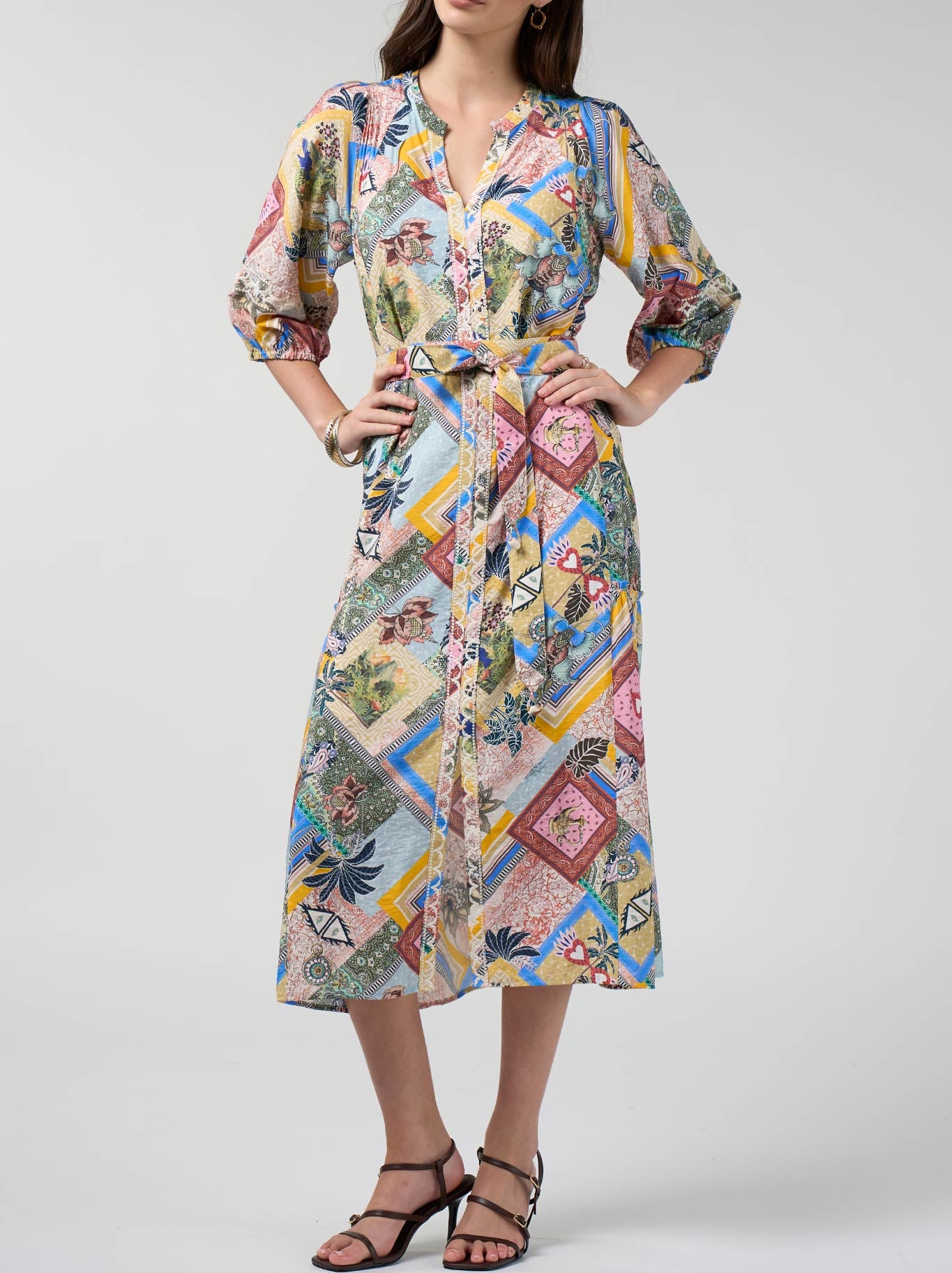 LOOBIE'S STORY CEYLON MIDI DRESS