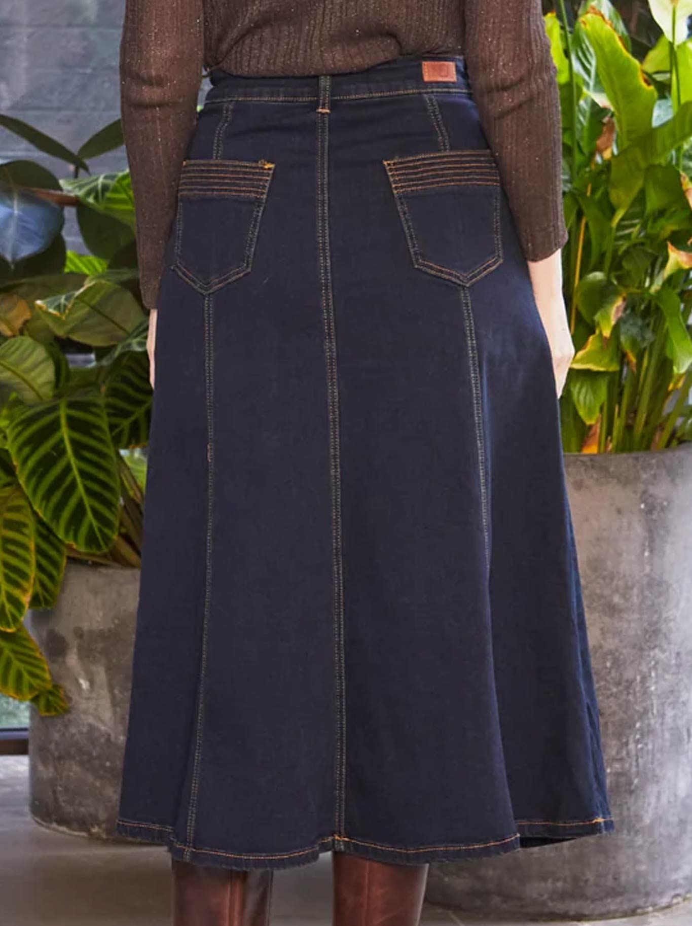 NEW LONDON KENLEY MIDI SKIRT