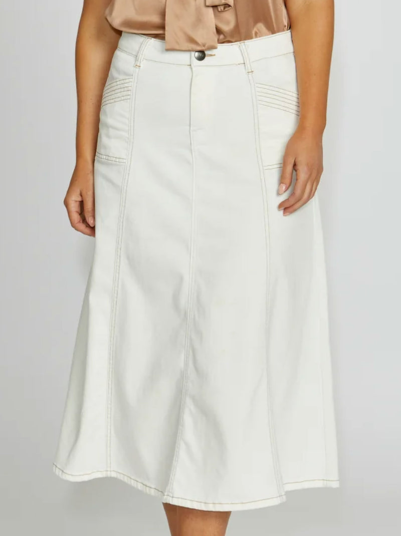 NEW LONDON KENLEY MIDI SKIRT