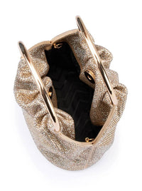 OLGA BERG MABEL CRYSTAL TOP HANDLE BAG