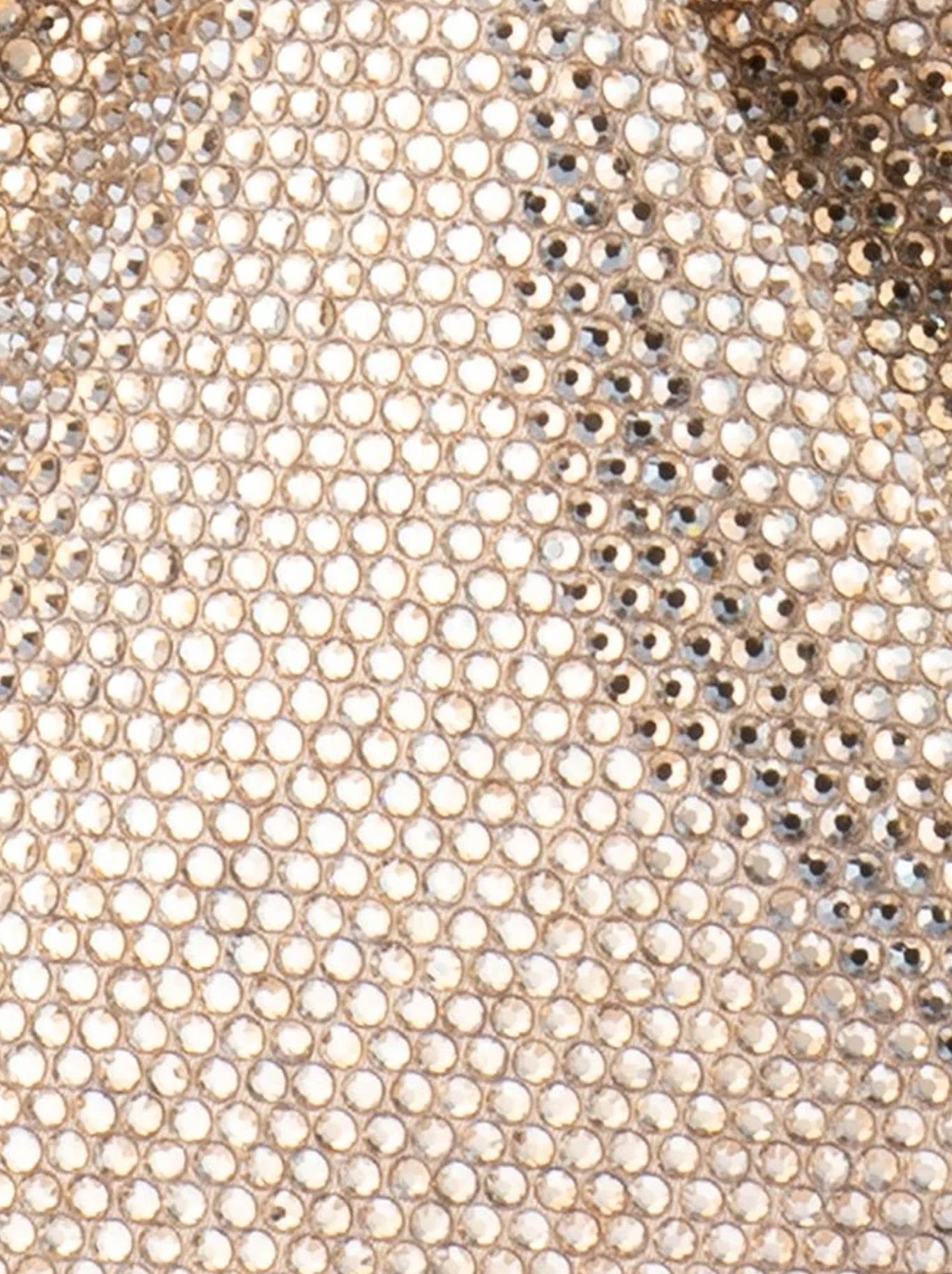 OLGA BERG MABEL CRYSTAL TOP HANDLE BAG