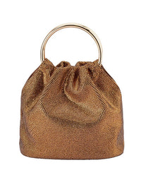 OLGA BERG MABEL CRYSTAL TOP HANDLE BAG