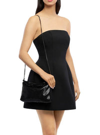 OLGA BERG MARILLA MESH ZIP TOP BAG
